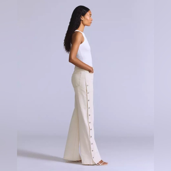 Levi’s Shank‎ Japanese Fabric Pant in Cream Cloud Size 28/30 Blue Tag - Picture 5 of 16